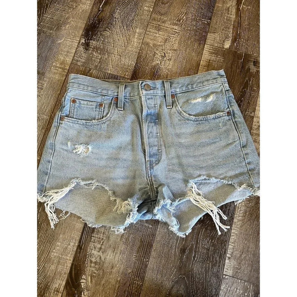 LEVI'S 501 Original Shorts Booty Short Women’s Sz W29 Premium - Picture 4 of 12